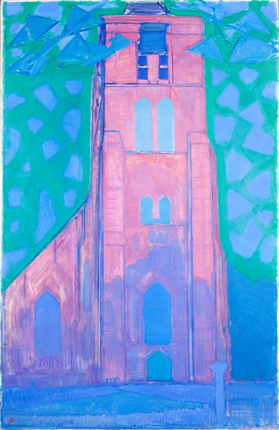 Church Tower at Domburg, 1911 by Piet Mondrian
